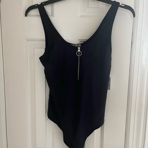 Charlotte Russe Scoop Neck Bodysuit Sz. M NEW